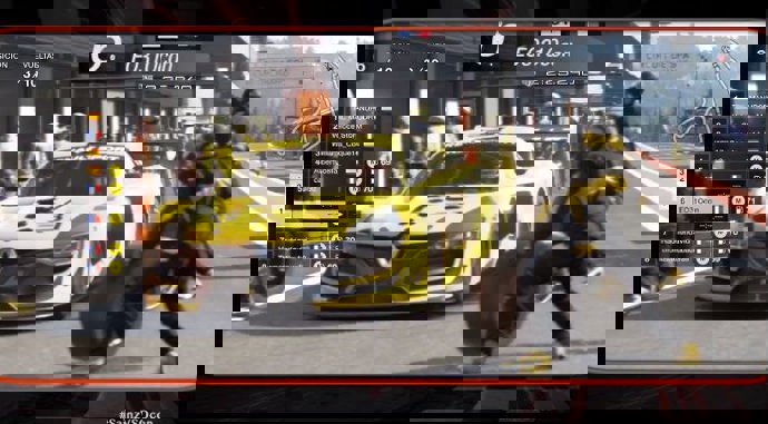 Esteban Ocon (Renault), durante el 'GP Marca' con el videojuego Gran Turismo Sport.