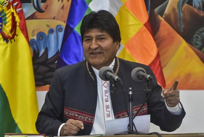 El ex presidente de Bolivia Evo Morales