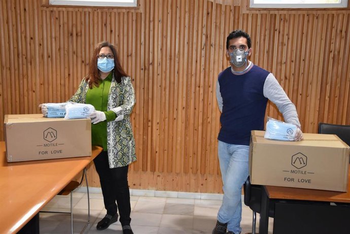 Mascarillas de la Diputación de Huelva para el Ayuntamiento de Punta Umbría