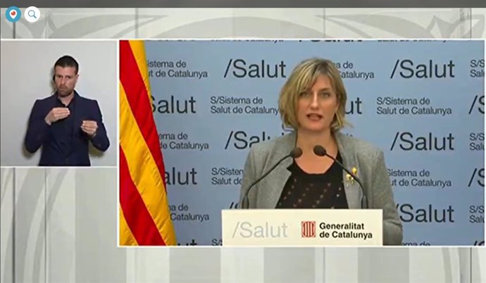 Rueda de prensa telemática de la consellera de Salud de la Generalitat, Alba Vergés, sobre el coronavirus