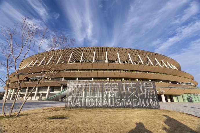 Vista del Estadio Nacional de Tokyo que albergará los Juegos Olímpicos y Paralímicos de 2021