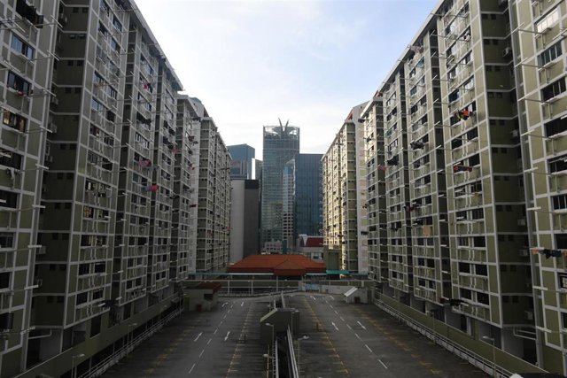 Singapur, vacío por el coronavirus