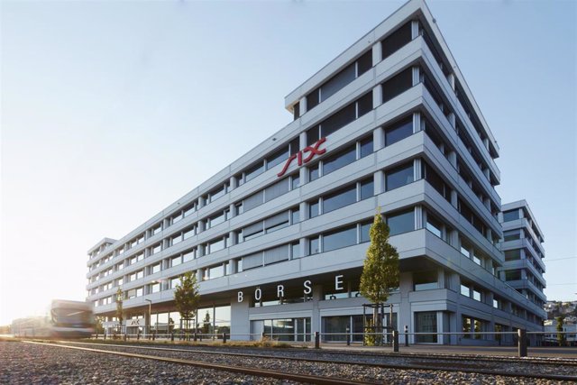 Edificio de Six Group, proveedor de servicios financieros que opera la Bolsa de Zúrich., la principal Bolsa de Valores de Suiza.