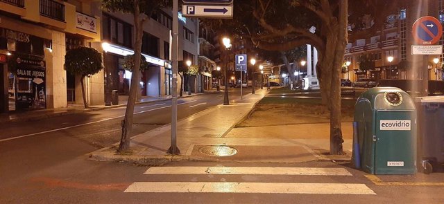 Calles vacías en Huelva por el estado de alarma