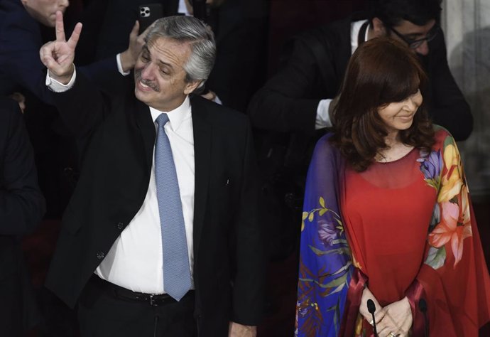 El presidente de Argentina, Alberto Fernández, y la vicepresidenta del país, Cristina Kirchner
