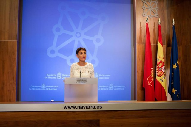 María Chivite, presidenta del Gobierno de Navarra