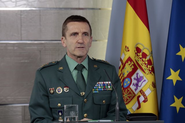 El Jefe del Estado Mayor de la Guardia Civil, el general José Manuel Santiago