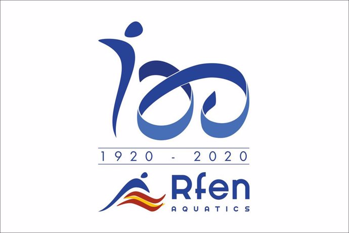 Logotipo del centenario de la RFEN.