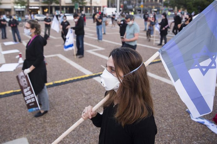 Manifestación contra el bloqueo político en Israel