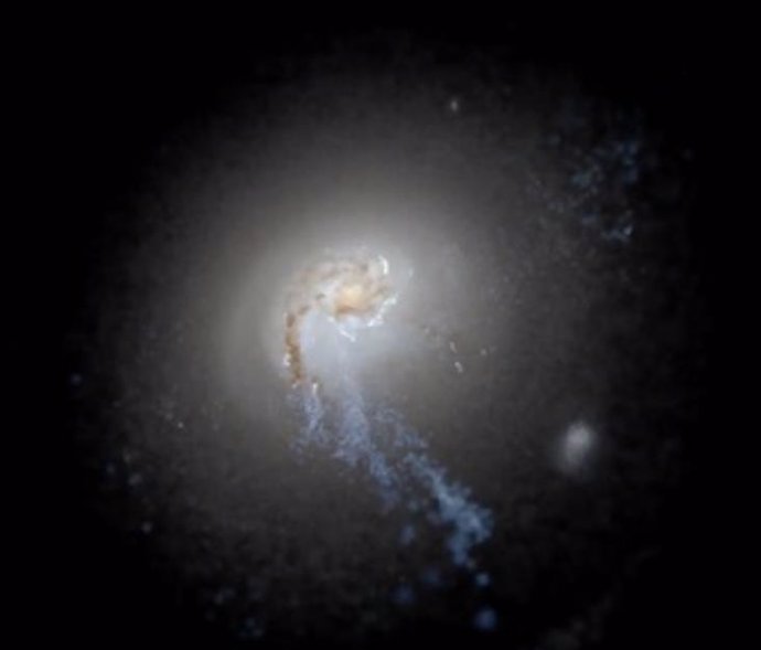 Imagen de galaxia simulada con el proyecto FIRE-2