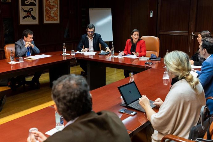 La consejera de Industria del Gobierno de Canarias, Yaiza Castilla, se reúne con el sector industrial de las islas