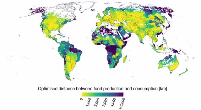 Distancia entre la producción de alimentos y de su consumo
