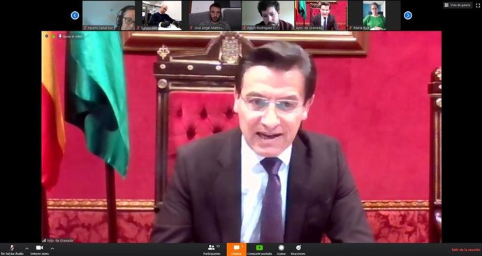 Rueda de prensa telemática del alcalde de Granada, Luis Salvador