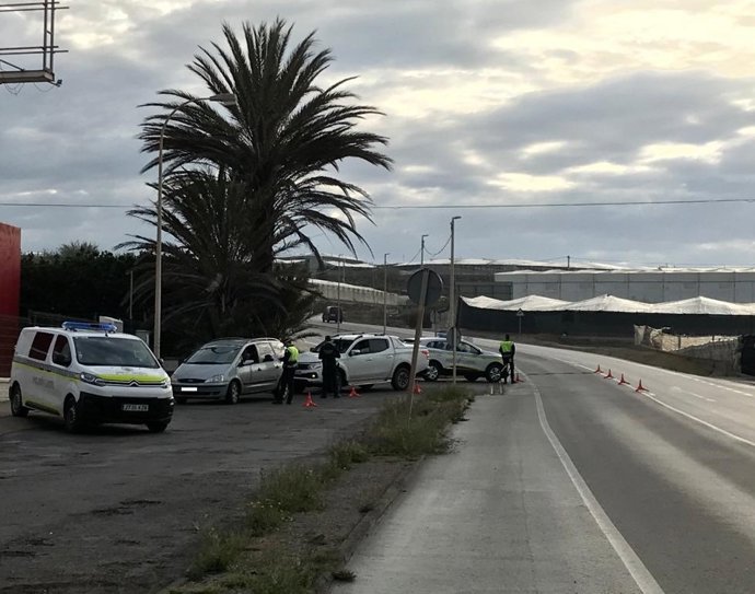 Control de la Policía Local de El Ejido (Almería)