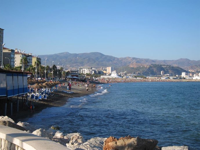 Una playa en una imagen de archivo