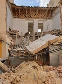 Dos heridos al derrumbarse en Jamilena (Jaén) parte de una vivienda en reformas