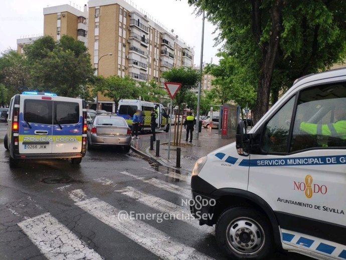 Dispositivo de la Policía Local en Sevilla