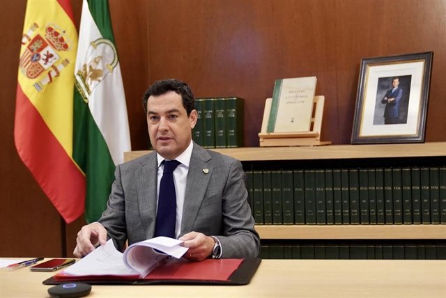 El presidente de la Junta de Andalucía, Juanma Moreno.