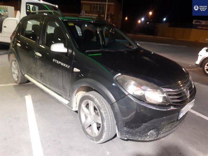 Imagen del turismo en el que viajaba la detenida