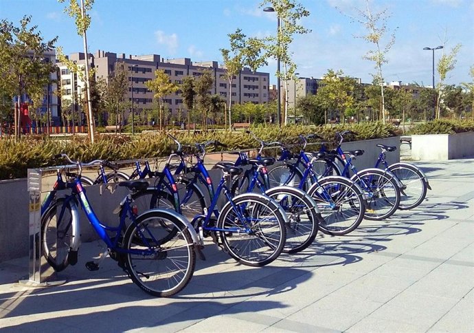 Servicio de alquiler de bicicletas en la localidad madrileña de Getafe.
