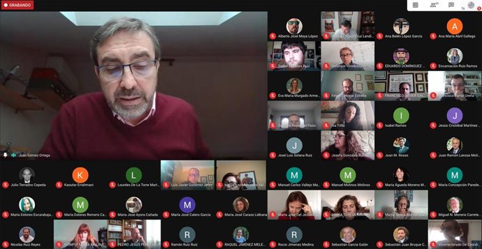 Reunión virtual del consejo de gobierno de la UJA