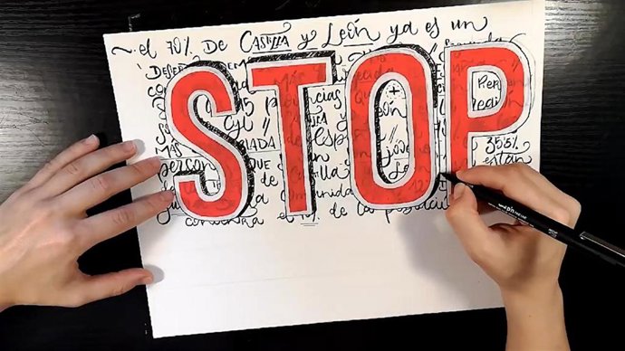 Imagen del vídeo difundido por Jóvenes de CyL en Madrid para celebrar el 23 de abril, Día de la Comunidad.