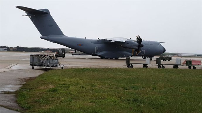 A400M del Ejército del Aire en la base de Torrejón