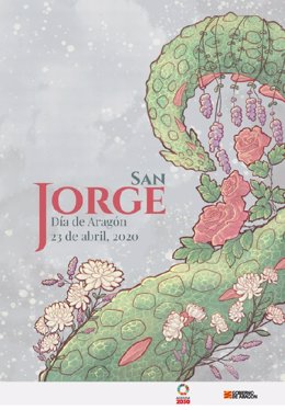 Cartel ganador del concurso de San Jorge 2020.