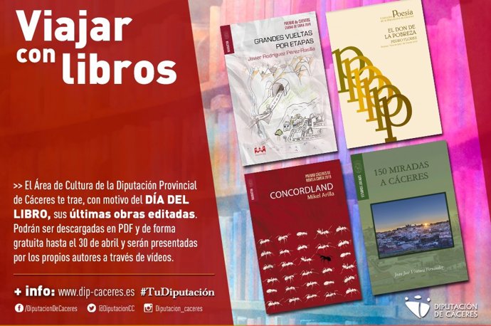 [Grupoextremadura] Nota Audio Vídeo Viajar Con Los Libros Diputación De Cáceres Día Del Libro