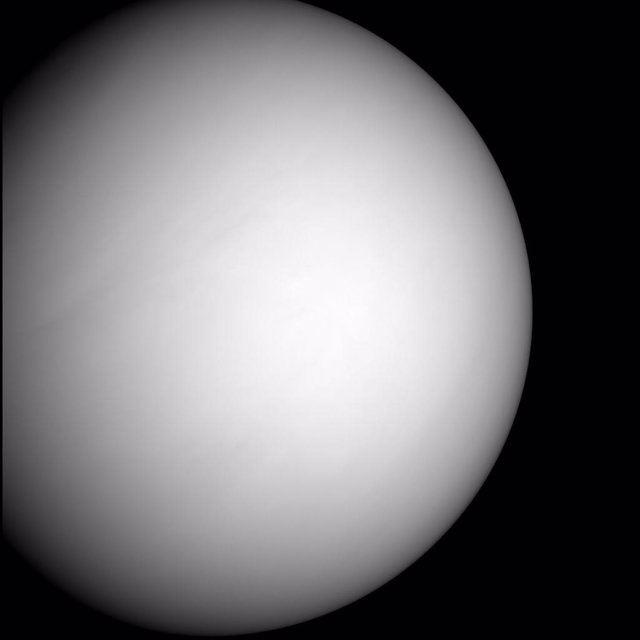Venus, captado por la misión MESSENGER el 5 de junio de 2007, camino de Mercurio
