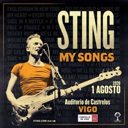 El cantante británico Sting actuará el 1 de agosto de 2020 en el Auditorio de Castrelos de Vigo, en el marco de las fiestas de verano de la ciudad.