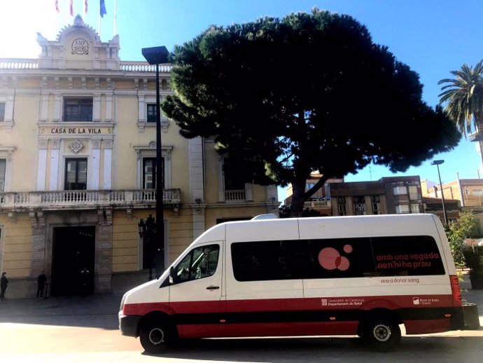 Campaña de donación de sangre en L'Hospitalet de Llobregat (Barcelona)