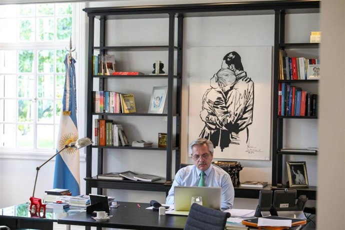 El presidente de Argentina, Alberto Fernández