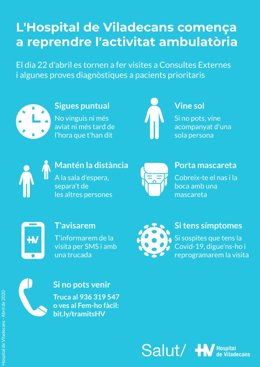 Cartel del Hospital de Viladecans