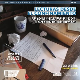 Cartel Diputación de Málaga con motivo del Día del Libro