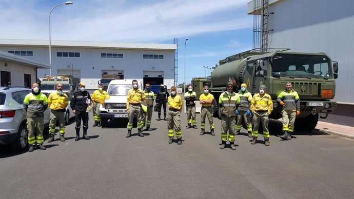 Actividad formativa de la Brifor en desinfección de superficies