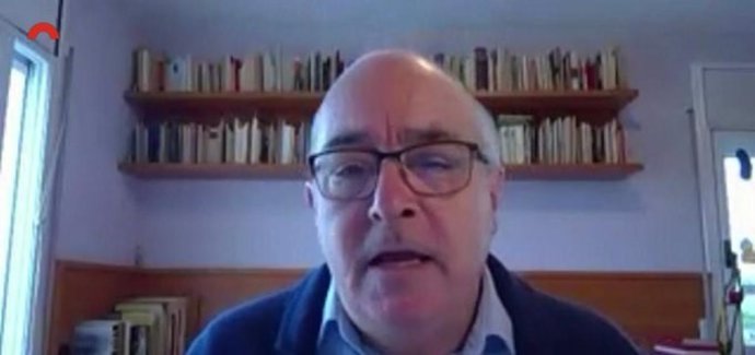 El conseller Josep Bargalló, en su comparecencia telemática