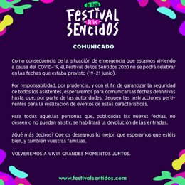 Comunicado + Corte De Sonido Festival De Los Sentidos