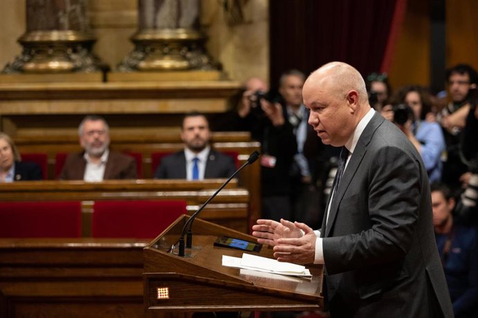 El diputado de Ciudadanos y miembro de la Mesa del Parlament, Joan García