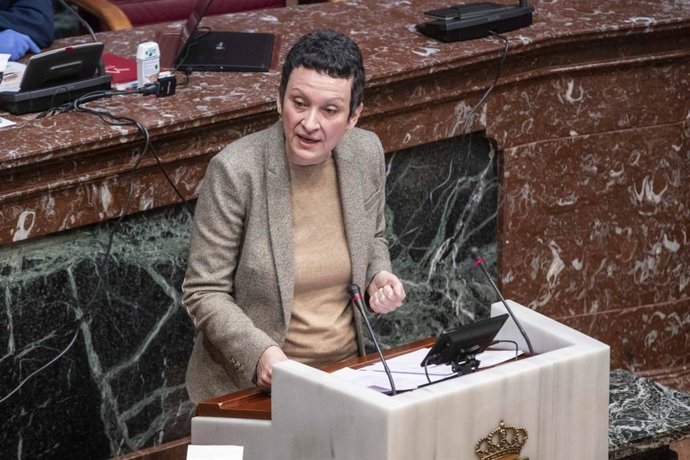 La portavoz de Podemos en la Asamblea regional, María Marín