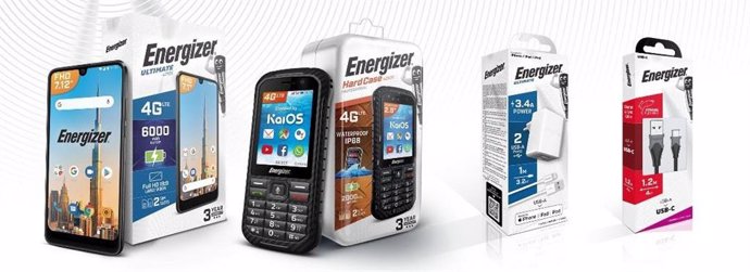 Energizer actualiza la identidad visual de sus teléfonos móviles