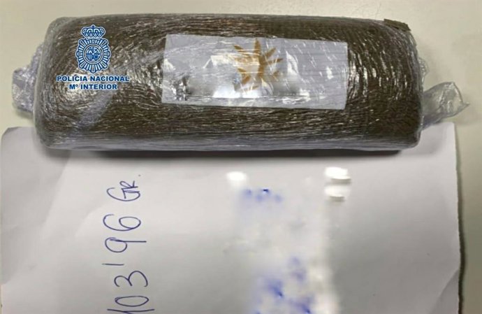 Hachís intervenido.