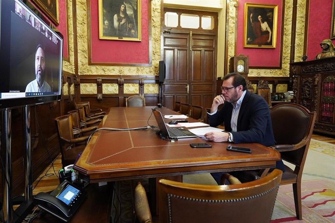 El alcalde de Valladolid, en reunión de la Junta de Gobierno celebrada este miércoles.