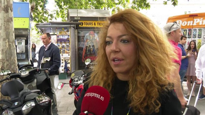 Sofia Cristo para las cámaras de Europa Press