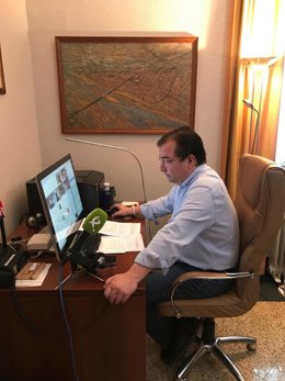 Vara en la reunión del Consejo de Gobierno de la Junta vía telemática