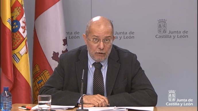 Captura de la comparecencia telemática de Igea tras el Consejo de Gobierno.