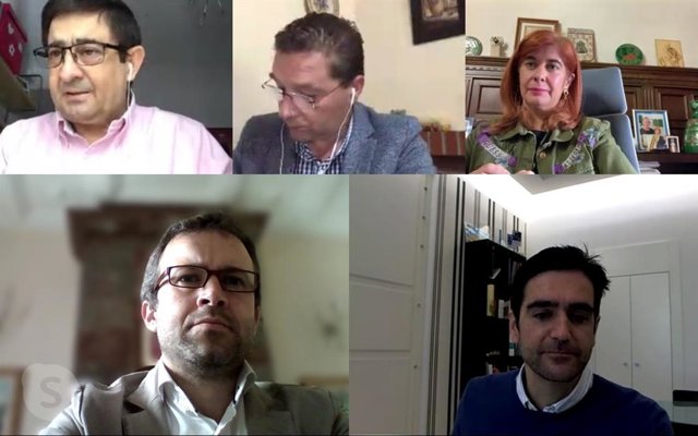 Reunión telemática con los alcaldes de municipios jiennenses de más de 20.000 habitantes