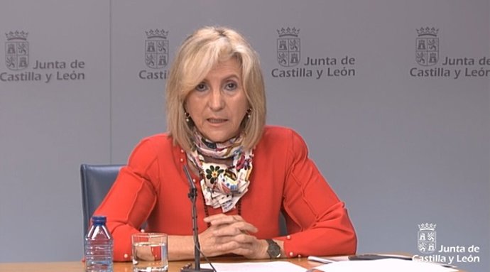 Captura de la comparecencia telemática de Verónica Casado.