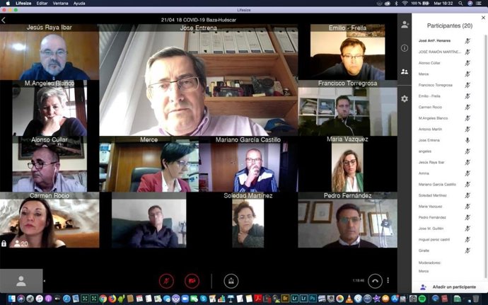 Reunión del presidente de la Diputación de Granada con alcaldes de los municipios de las comarcas de Baza y Huéscar