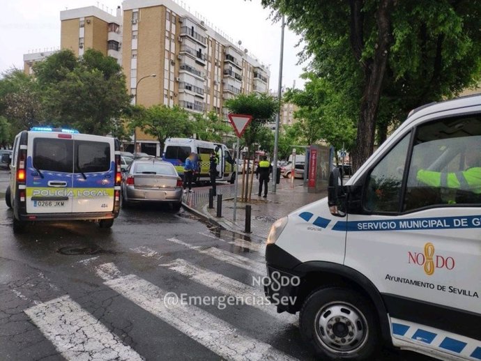 Dispositivo de la Policía Local en Sevilla